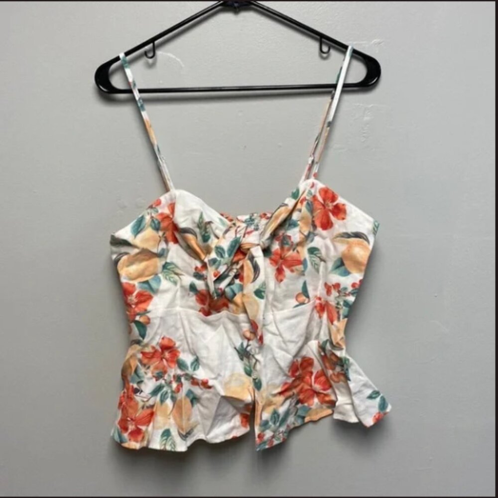 Sofia Jeans Peplum Crop Top Large.